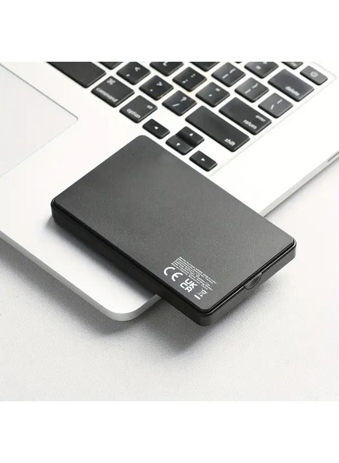 Black USB 3 0 External Hard Drive Enclosure 2 5 Inch SATA HDD SSD Case Plug Play - Image 1