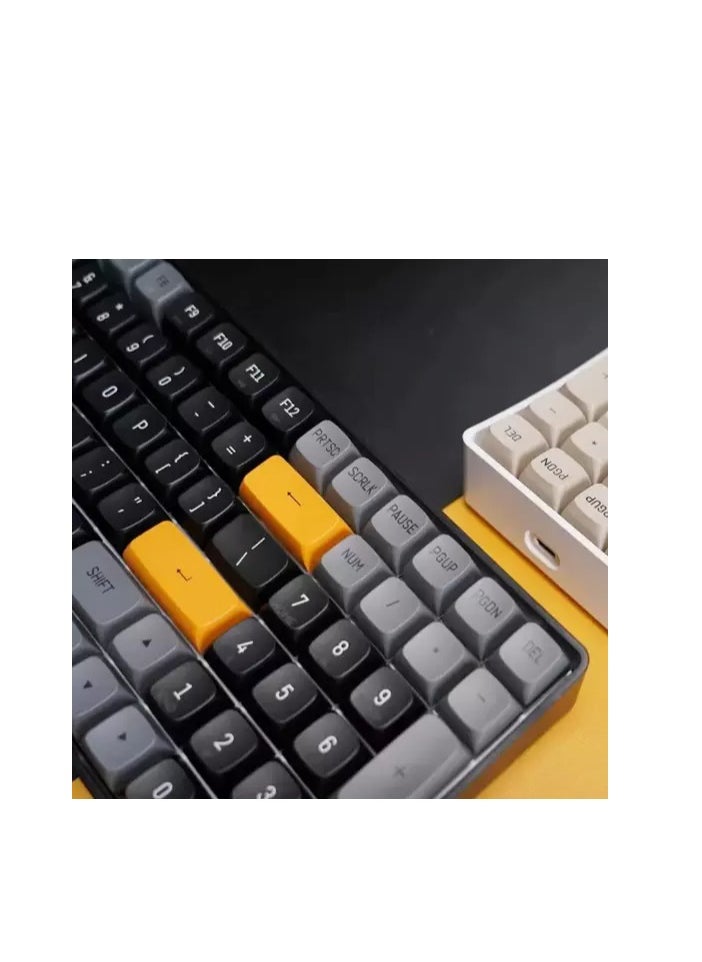 aigo - A100 Gaming Mechancial Keyboard - Red Switch Hot Swappable - PBT keycaps - Detchable USB C Cable - 100 Key With Compact Design - Image 1