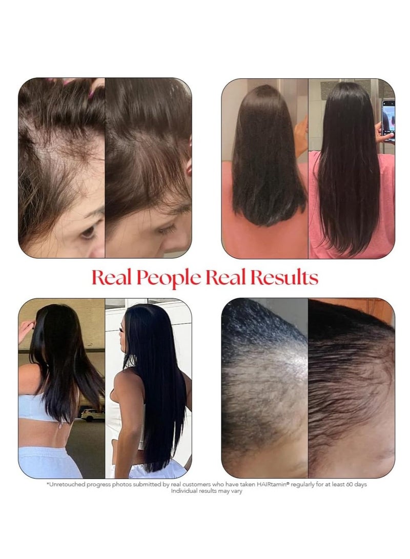 هيرتامين فيتامينات شعر نباتية من جيلي ستارز، شعر صحي، بشرة وأظافر، 60 علكة، 30 وجبة - Image 2