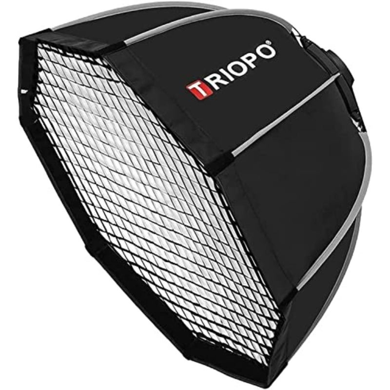 K3 90 سم إعداد سريع سوفت بوكس ​​قابل للطي لضوء LED فلاش ستروب إعداد ستوديو بونز جبل مثمن سريع الطي صندوق سوفت بوكس ​​محمول للسفر + حقيبة حمل + نموذج مطور للشبكة ضمان لمدة سنة واحدة - Image 1