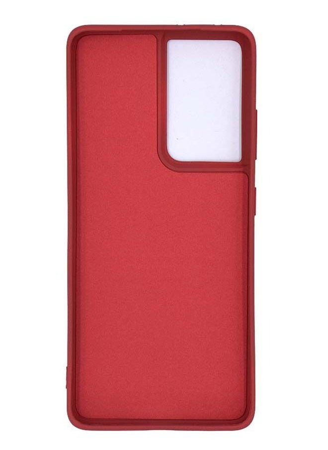 My Choice - Protective Silicone Case Cover for Samsung Galaxy S21 Ultra -Red - Image 1