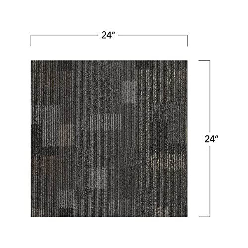 Mohawk Basics 24" x 24" Berber (Loop pile), 0.09" Pile Height, Carpet Tile, PET Fiber, Smoke Color, (24 Tiles), (96 sqft/carton) - Image 5