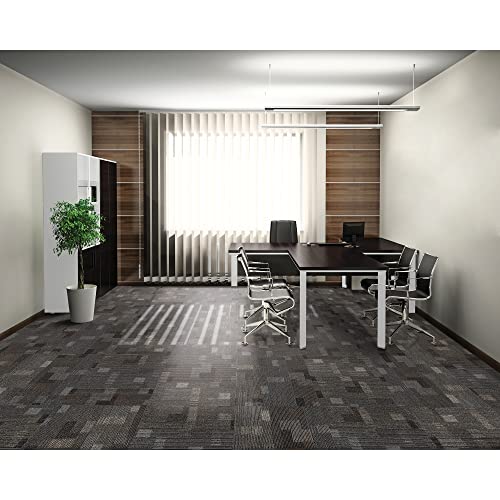 Mohawk Basics 24" x 24" Berber (Loop pile), 0.09" Pile Height, Carpet Tile, PET Fiber, Smoke Color, (24 Tiles), (96 sqft/carton) - Image 3