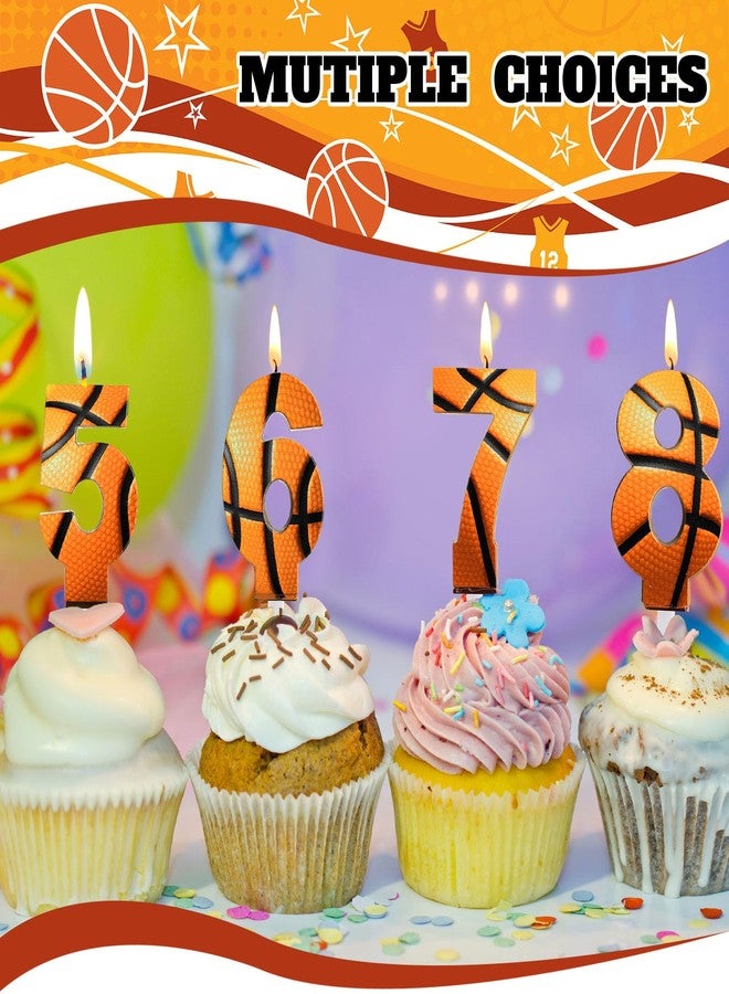 Photect 11 Pcs Basketball Birthday Candles Number 5-9 Candle Cake Topper Decor Basketball Themed Birthday Cake Decorations for Boys Girls Kids Party Supplies Decoration (Number 9) - Image 3