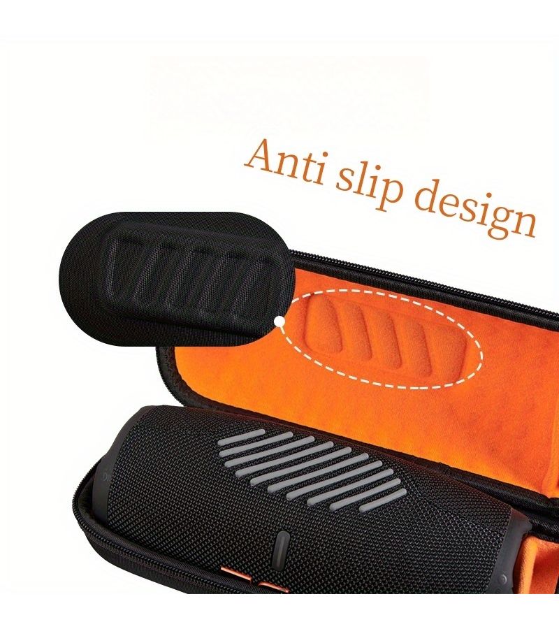 Durable Orange EVA Hard Carrying Travel Bag for JBL Charge 4 5 - Image 3
