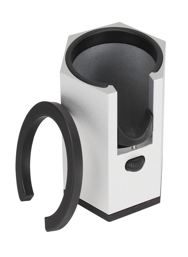 DIBTSA Espresso Tamping Station, Coffee Portafilter Holder, Aluminum Alloy Stand for Most 51mm, 53mm, 54mm, 58mm Coffee Portafilter (Hexagon,Silver) - Image 1