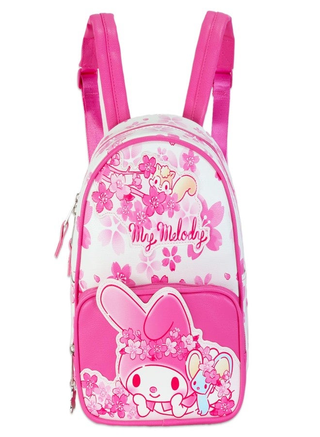 Sanrio My Melody 10" Mini Backpack Set - 10" Faux Leather Purse and Bookmark Bundle - Image 3