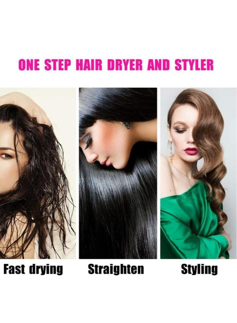 NEW 3-in-1 One-Step Hot Air Hair Brush – Multifunction Electric Straightener, Curler, and Dryer Comb (Green) - Image 2