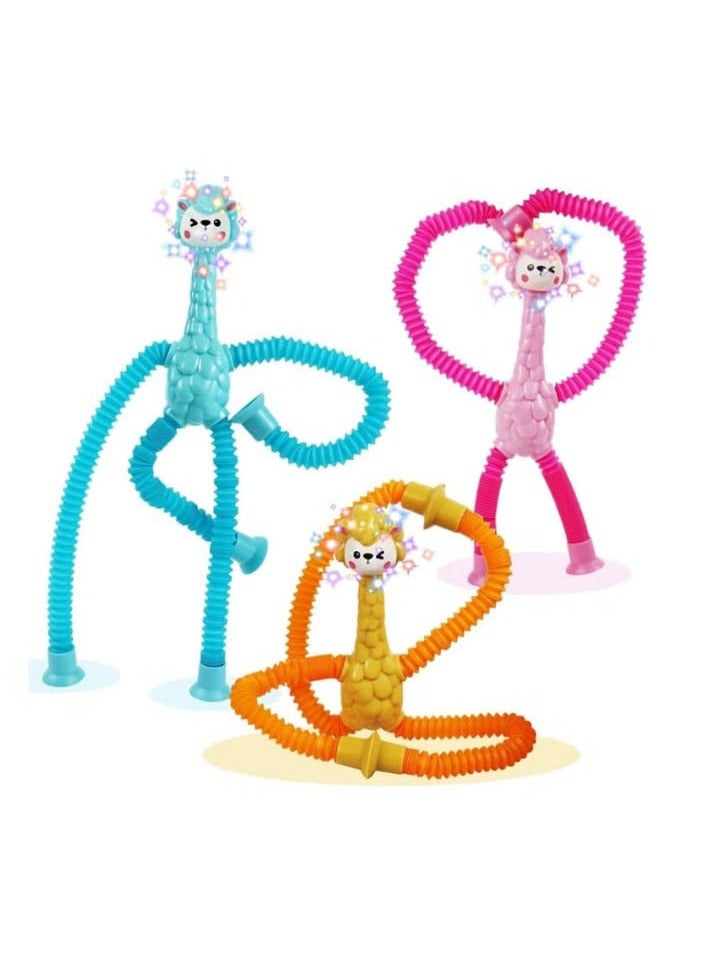 ألعاب الأغنام ذات الشفاط التلسكوبية، لعبة الأغنام الحسية، لعبة أكواب الشفاط للأطفال، حيوانات ألغنام المحشوة، ألعاب فيدجيت مقاومة للتوتر، مضحكة (1 قطعة/برتقالي) - Image 2