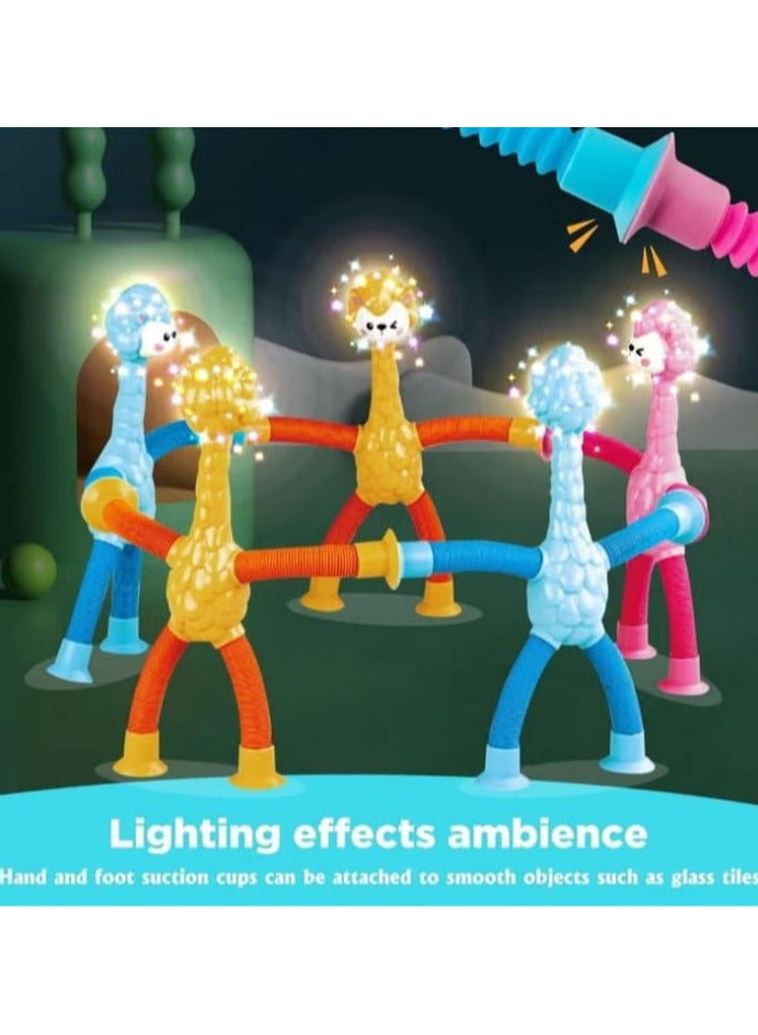 ألعاب الأغنام ذات الشفاط التلسكوبية، لعبة الأغنام الحسية، لعبة أكواب الشفاط للأطفال، حيوانات ألغنام المحشوة، ألعاب فيدجيت مقاومة للتوتر، مضحكة (1 قطعة/برتقالي) - Image 4