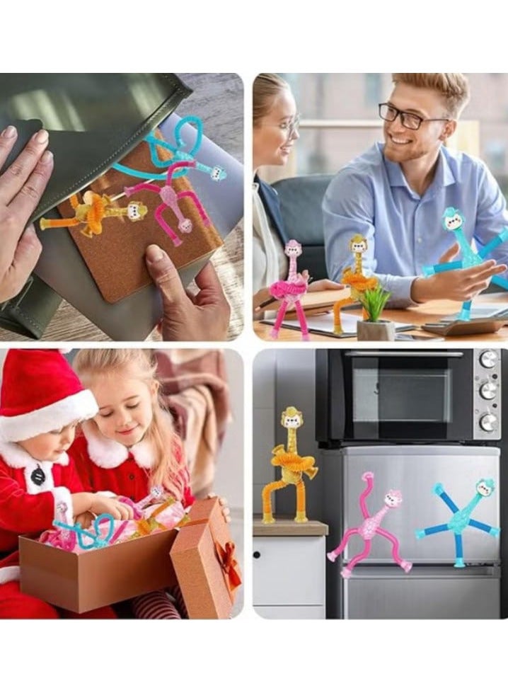 ألعاب الأغنام ذات الشفاط التلسكوبية، لعبة الأغنام الحسية، لعبة أكواب الشفاط للأطفال، حيوانات ألغنام المحشوة، ألعاب فيدجيت مقاومة للتوتر، مضحكة (1 قطعة/برتقالي) - Image 5