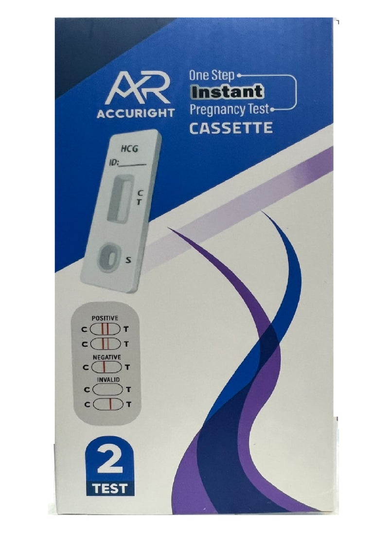 AR - AccuRight Pregnancy Test Cassette 2s - Image 1