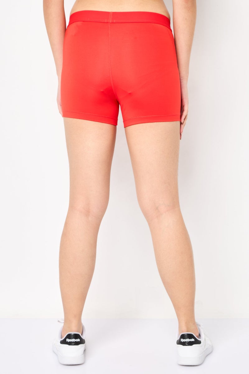 Nike Women Sportswear Fit Training Shorts, Red - Image 4