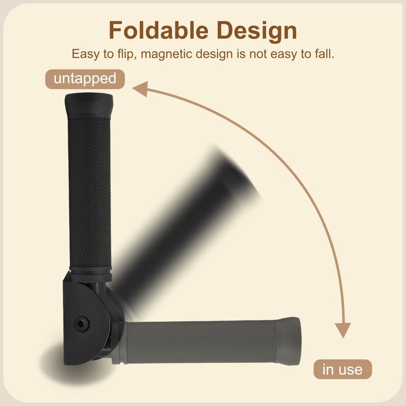 Codonen Doorway Flip Assist Handle, Folding Grab Bar Wall Handles for Seniors - Safety Handrails for Steps - for The Elderly, Disabled, and People with Limited Mobility, Supports Up to 300 Pounds - Image 3