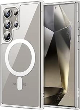 [ Samsung Galaxy S24 Ultra ] Clear Case for Samsung Galaxy S24 Ultra, Compatible with Magsafe Charging, Ultra Thin Shockproof Protective Case for S24 Ultra (Clear) - pzsku/Z4702CC0410D5AF32F489Z/45/_/1716118849/8578f9b2-9f1e-4dd2-842f-ef0a807375d6