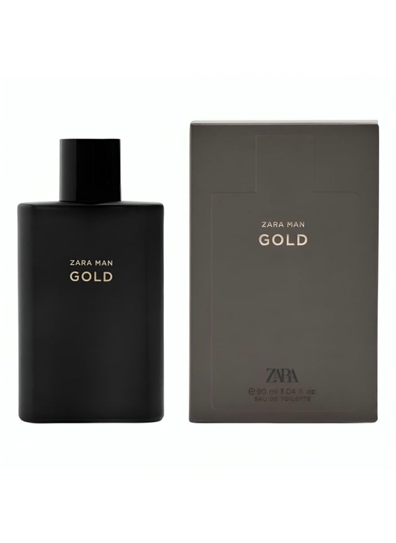 Zara - Zara Man Gold Cologne for Men EDT Eau De Toilette 90 ML 304 FL OZ - Image 1