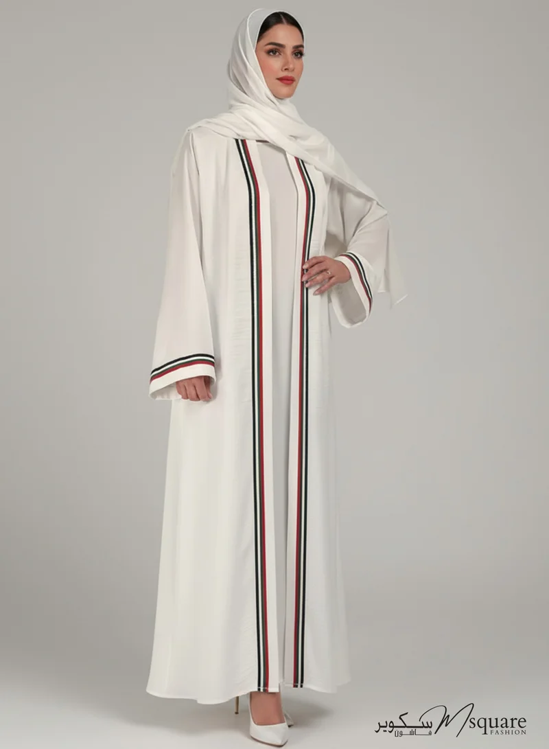 MSquare Fashion UAE Flag Design Abaya I National Day