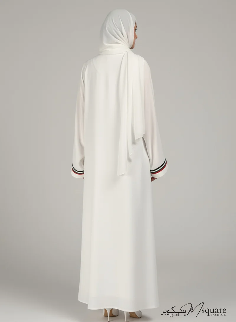 MSquare Fashion UAE Flag Design Abaya I National Day