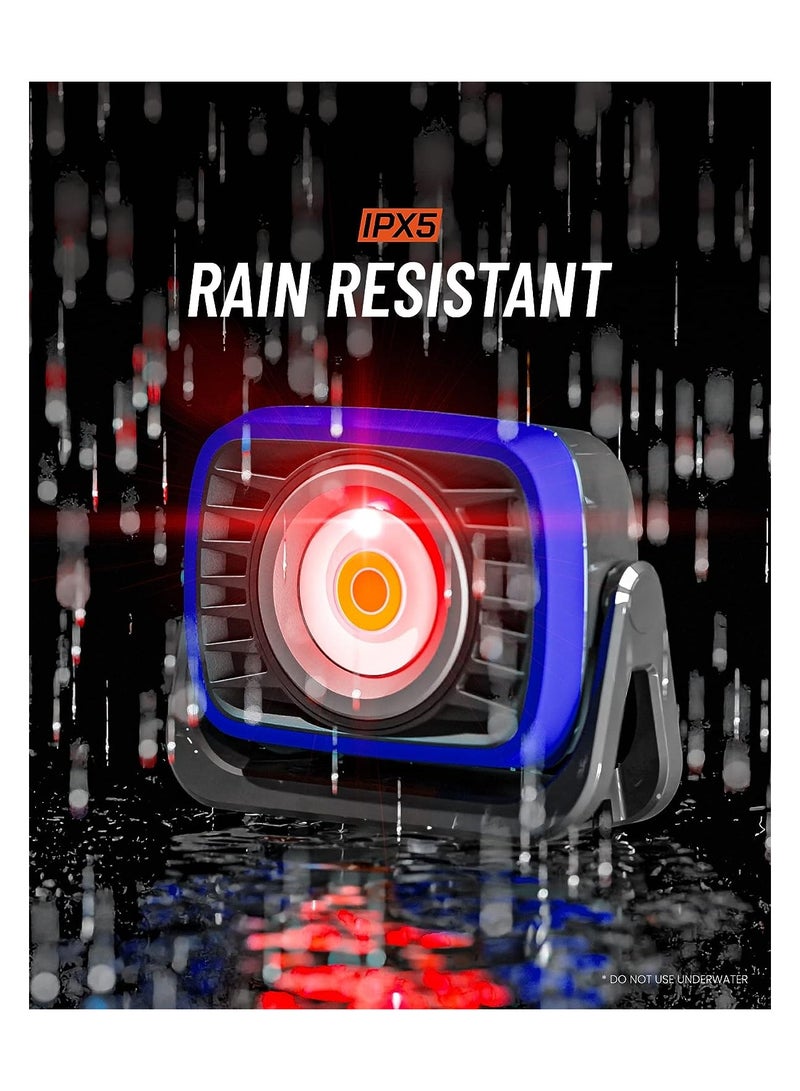 توبيز ضوء عمل LED مغناطيسي 2000Lm مصباح عمل LED قابل لإعادة الشحن مع بنك طاقة 8000 مللي أمبير IP54 كشاف LED محمول قابل لإعادة الشحن مع مغناطيس 3 ألوان إضاءة وسطوع قابل للتعتيم - Image 4