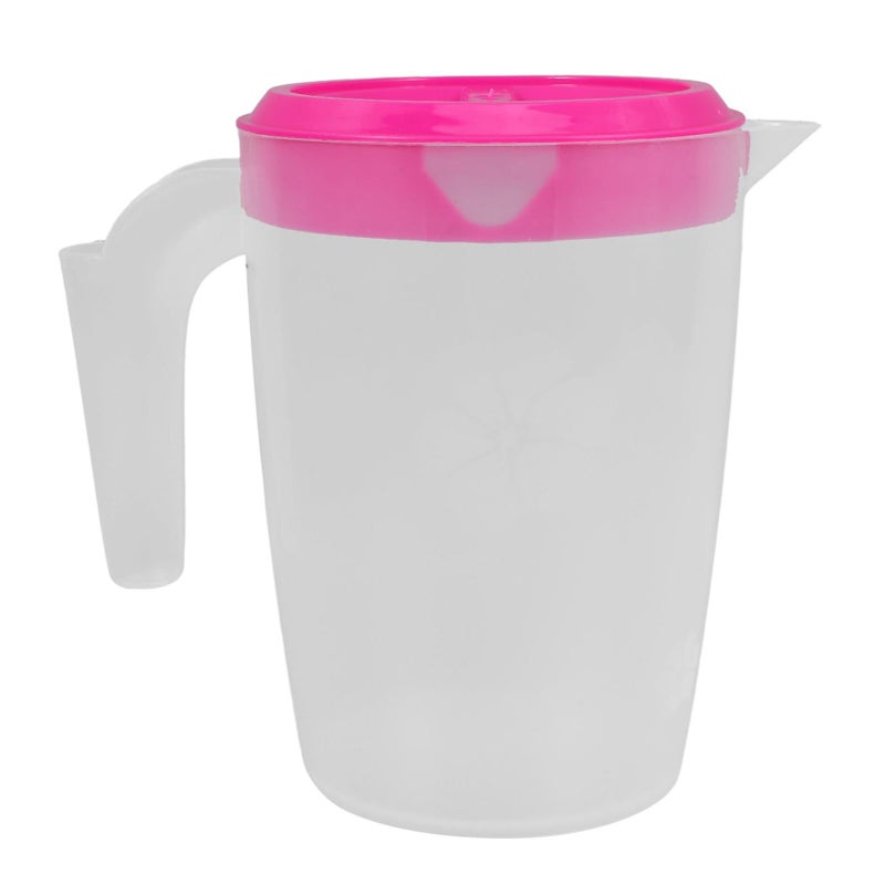 2 Quart Plastic Pitcher With Lid For Juice Cold Beverages Lightweight - Image 2