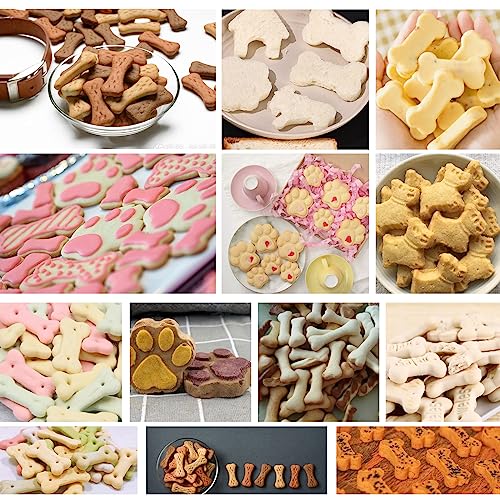 ANCKNE Dog Bone Cookie Cutter ANCKNE Bone Shape Cookie Cutter set Stainless Steel Homemade Dog Biscuit Treats Cutter 4 Pieces - Image 4