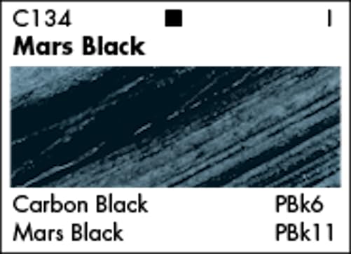 Grumbacher Academy Acrylic Paint, Gloss, 200ml/6.8 oz. Plastic Tube, Mars Black (C134P200) - Image 2