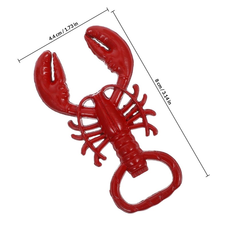 Zinc Alloy Lobster Shape Bottle Opener Set 2 Pack Manual Beer Can Opener For Home Kitchen Bar - Image 3