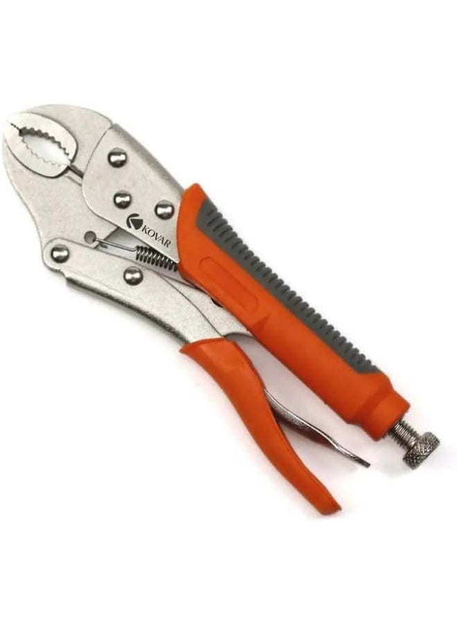 Kovar Carbon Steel Locking Pliers With Silicon Handle Cover - Image 1
