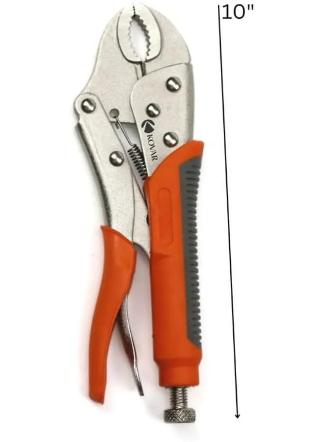 Kovar Carbon Steel Locking Pliers With Silicon Handle Cover - Image 2