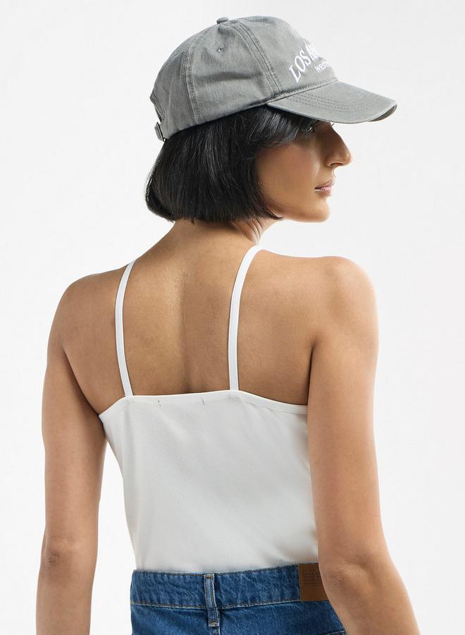 سبلاش فيڤ بودي سوت بدون أكمام بياقة على شكل حرف - Image 3