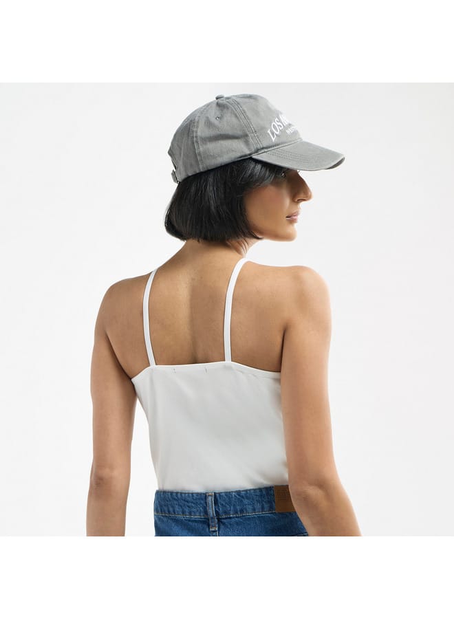 Splash FAV Ribbed Sleeveless Bodysuit with V-neck  - Image 3