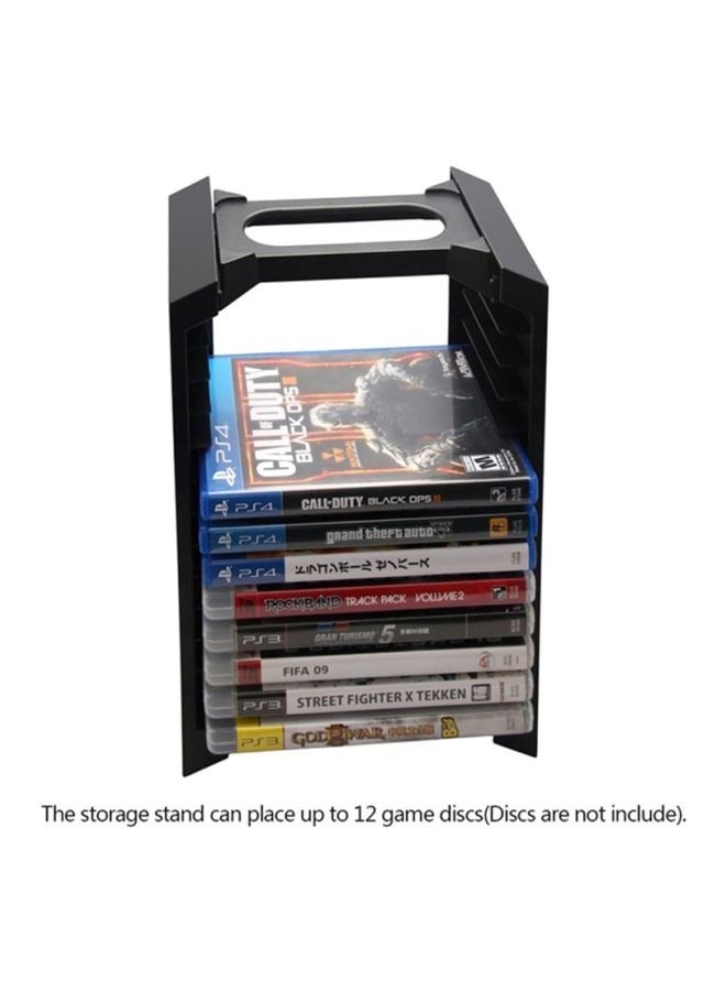 general Vertical Stand PS4 Controller Charging Dock and Multifunctional Storage Stand Kit Place The Game Discs and Host 3-In-1 Game Sets for PS4 Slim Pro XboxONE S Retractable Stand, 12 Storage Games Multi- - Image 3