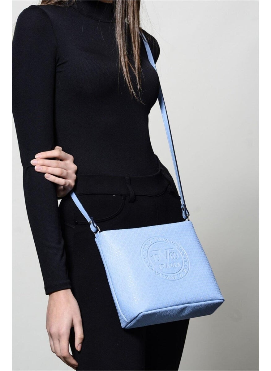 19V69 ITALIA - Cross Strap Women's Bag Blue 1975 - Image 1