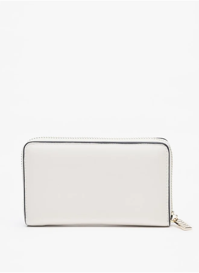 ELLE Women's Logo Print Zip Around Wallet