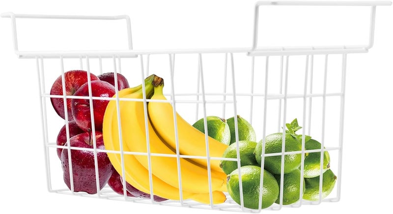 Orgneas 16.5 Inch Freezer Organizer Bins, Metal Wire Basket Bins, Replaces Chest Freezer Basket, Hangable, Sturdy, White - Image 5