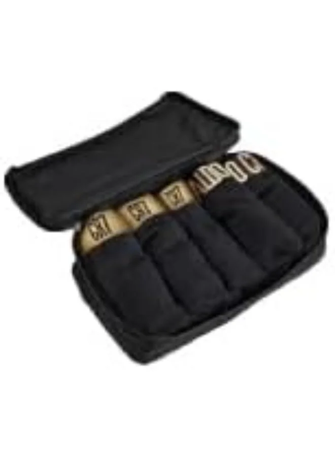 CR7  CR7 Men’s Premium Trunk Underwear 5-Pack with Travel Zip Bag – Black & Gold | Comfort Stretch Cotton | Stylish & Breathable Men’s Trunks for Men | Best Price UAE