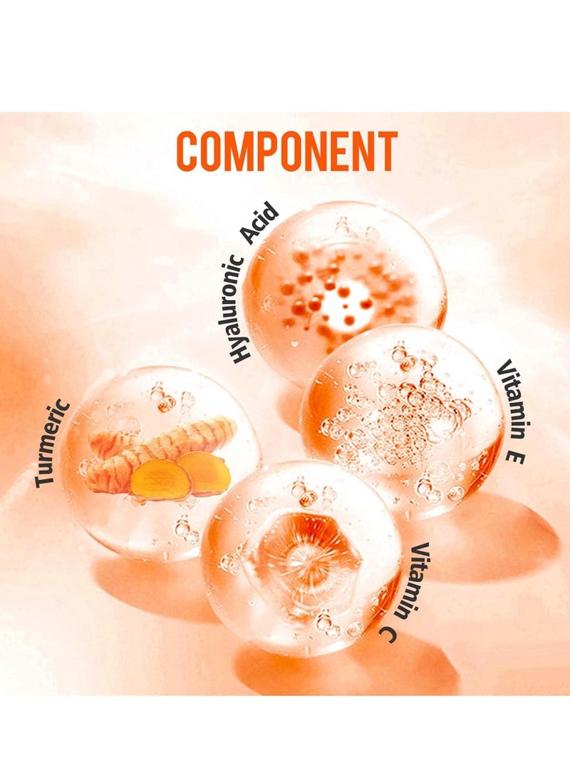 هلوزي لوشن الجسم بالكركم بفيتامين سي ، مرطب مرطب للجسم للبشرة الجافة ، مزيل البقع الداكنة ، عناية ناعمة بالبشرة ، سعة كبيرة ، 200 مل - Image 5