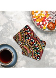 Paper Plane Design Paper Plane Design Mandala Pattern Decorative Coaster Set for Home Kitchen Office  - Image 3