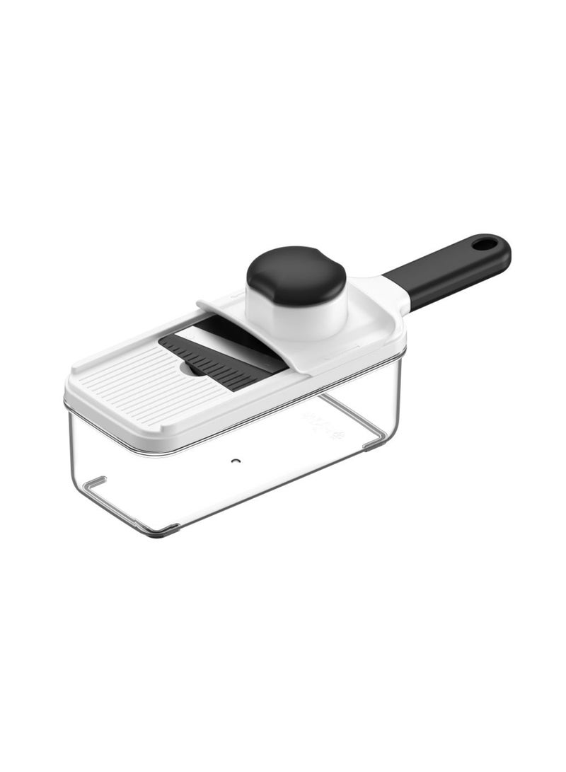 DANUBE HOME Smile Mom 1.7L Madoline Slicer – Multifunctional Vegetable & Fruit Slicer with Safety Guard, Durable Kitchen Mandoline Cutter, Adjustable Thickness, Easy to Clean, Food Prep Tool 