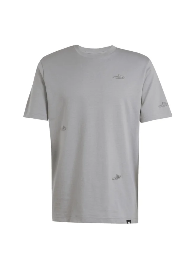 اديداس adidas M L SLIDES TEE Grey Training T-SHIRTS for Men - XS