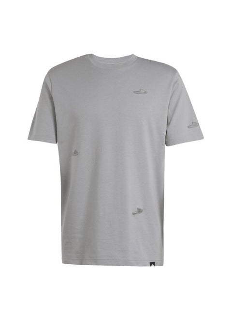 adidas M L SLIDES TEE Grey Training T-SHIRTS for Men - XS