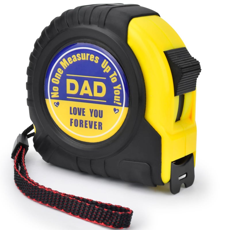Casleevf Fathers Day Dad Gifts for Dad - Tape Measure 25 ft Gifts for Husband Birthday from Daughter Son Kids Wife Christmas Stocking Stuffers for Dad Engraved Retractable Digital Measurement Tape - Image 1