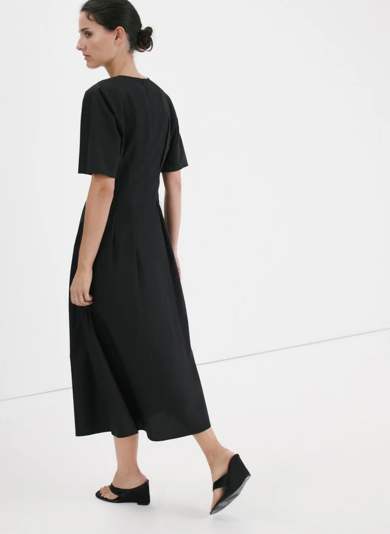 MANGO A-Line Lyocell Dress