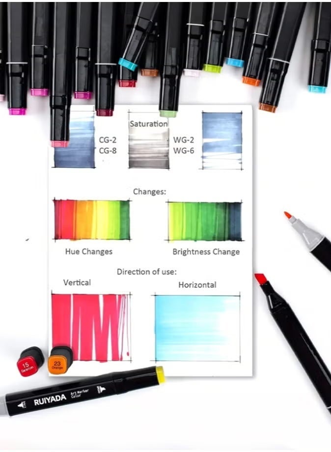 TOUCHFIVE 80 color marker pen set Oil-based double-headed watercolor pen - Image 3