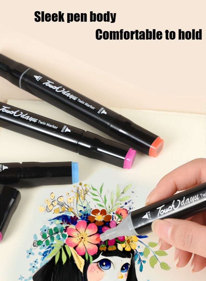 TOUCHFIVE 80 color marker pen set Oil-based double-headed watercolor pen - Image 4