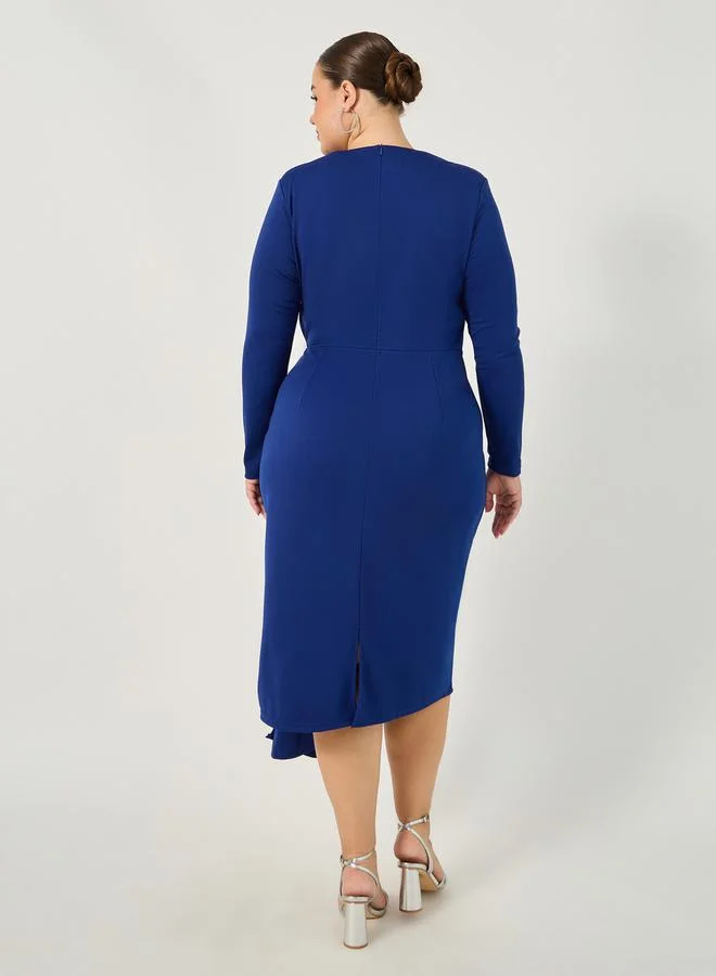 Styli Knot Detail Sheath Dress