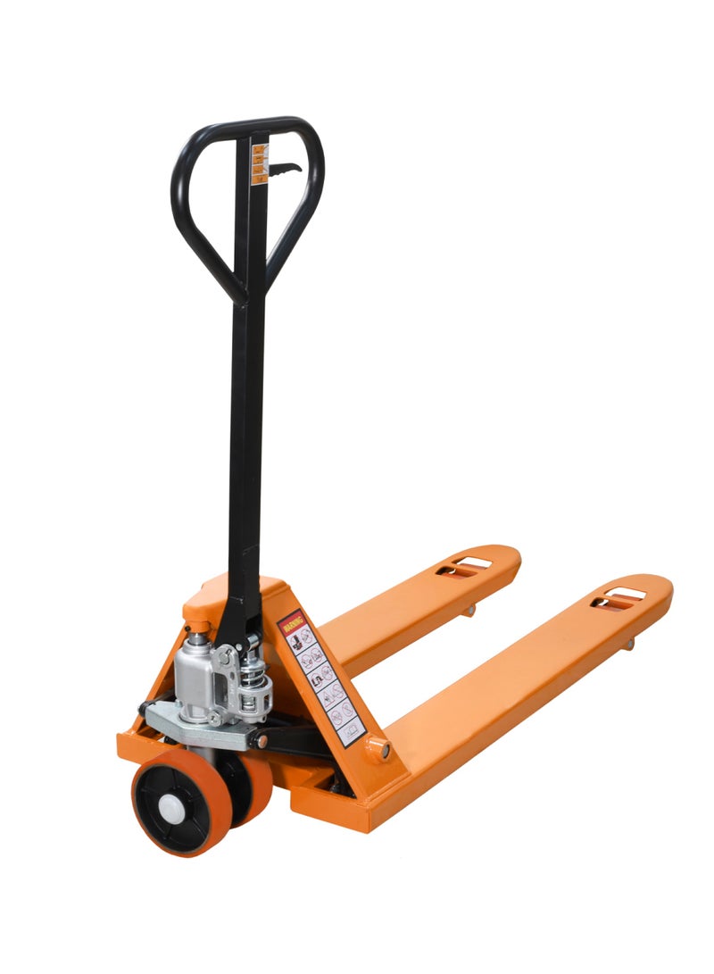 LAWAZIM Pro7 Hydraulic Hand Pallet Jack with Pu Wheels - 5Ton Heavy Duty Pallet Truck Manual Jack with Smooth Rolling Wheels and Efficient Material Handling - for Warehouses and Distribution Centers - Image 1