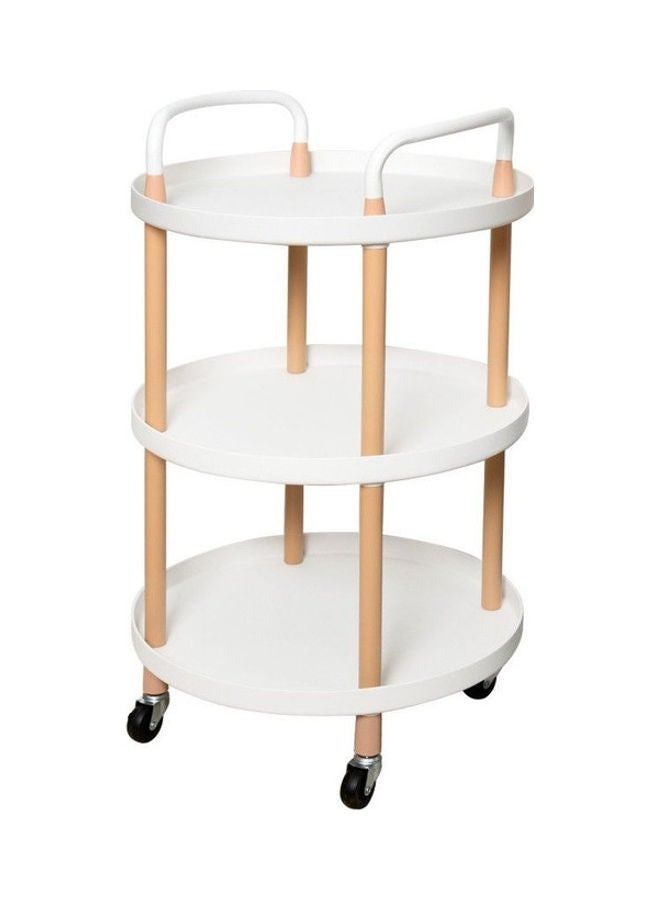 Generic 3-layer trolley, white, 48 x 81.5 cm 