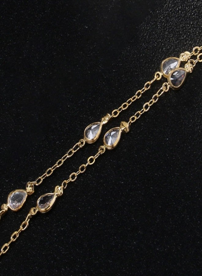 Frodete Hand Chain Bracelet for Women Dainty Gold Bracelets Ring Bracelet Hand Chain Hand Jewelry Gifts for Women Trendy - Image 5