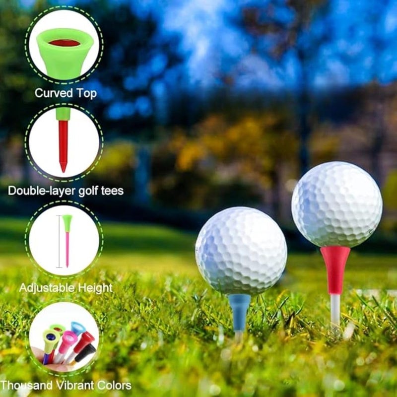 57mm Rubber Cushion Golf Tees (Pack of 24 pcs)